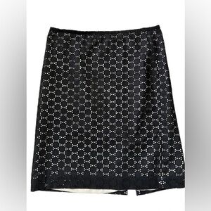 Ann Taylor Loft cotton lace skirt size 8